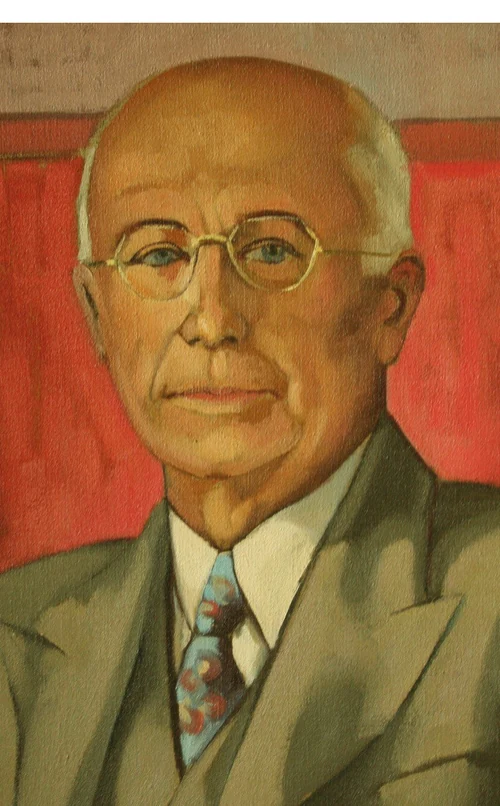 Portrait peint de Joseph Drouin, fondateur des Généalogies Drouin