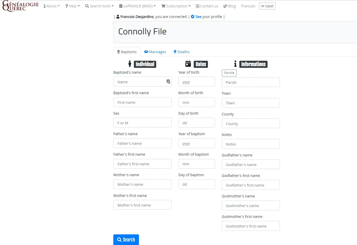 Connolly File search engine